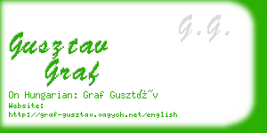 gusztav graf business card